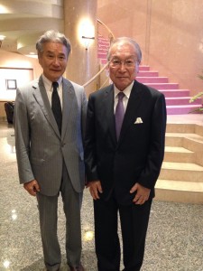 古川館長(左）とUCC上島会長