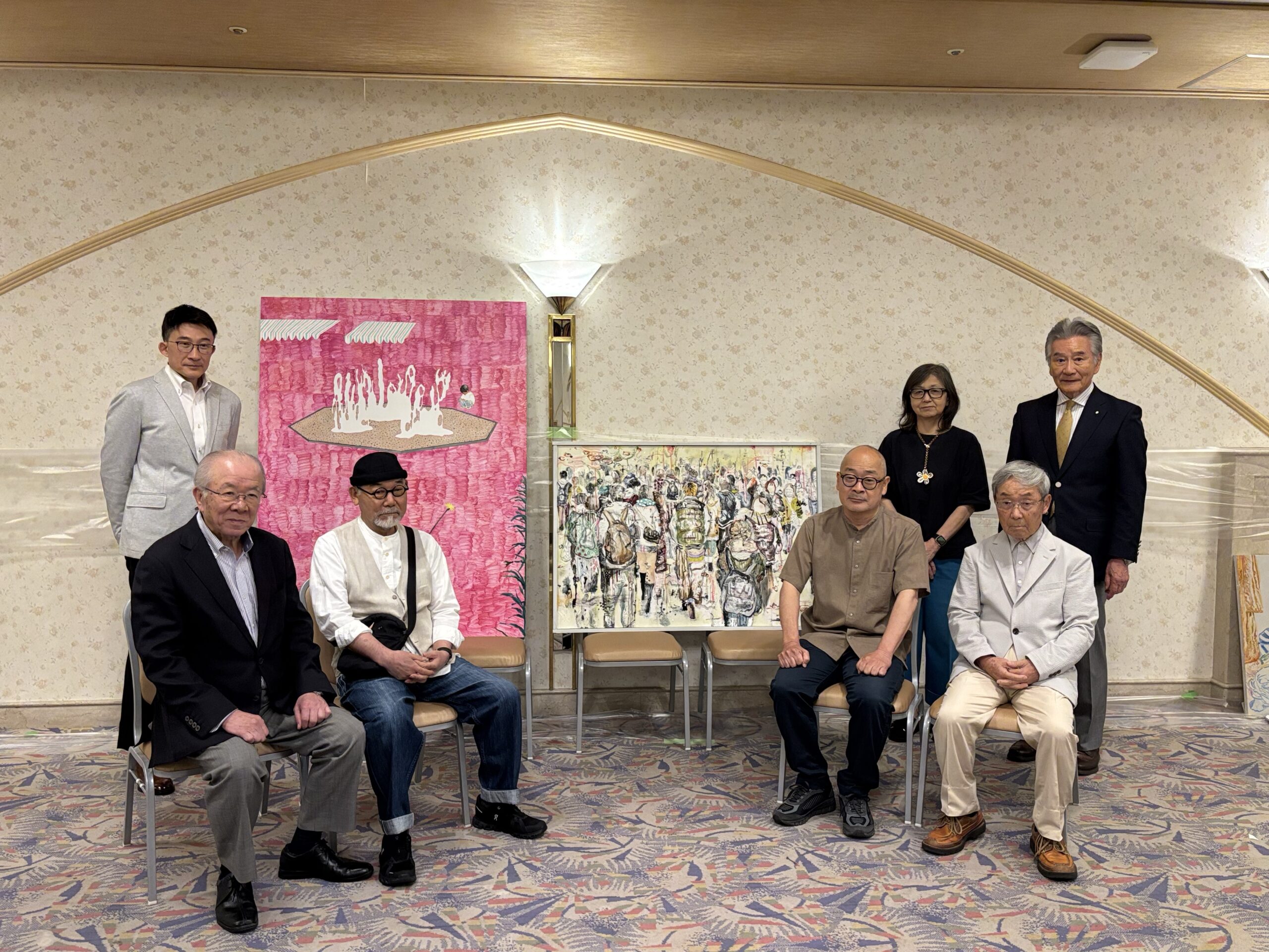 油絵　こよなく人形を愛し９８歳の天命を全うした画家　古川幸 画題　爺　F8号 名古屋・古川美術館へようこそ